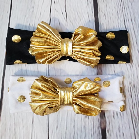 Bundle of 2 - Big Bow Baby Headbands - Picture 6 of 7